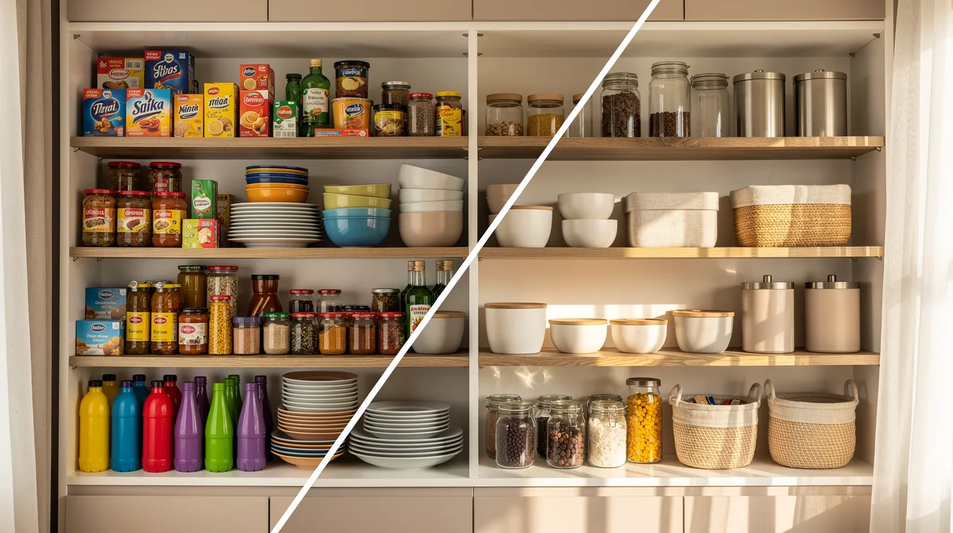 How to Organise Kitchen Shelves