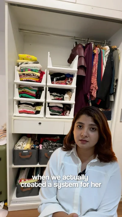 Your wardrobe should reflect the life you’re living today. A year after we first organised this client’s wardrobe, her…