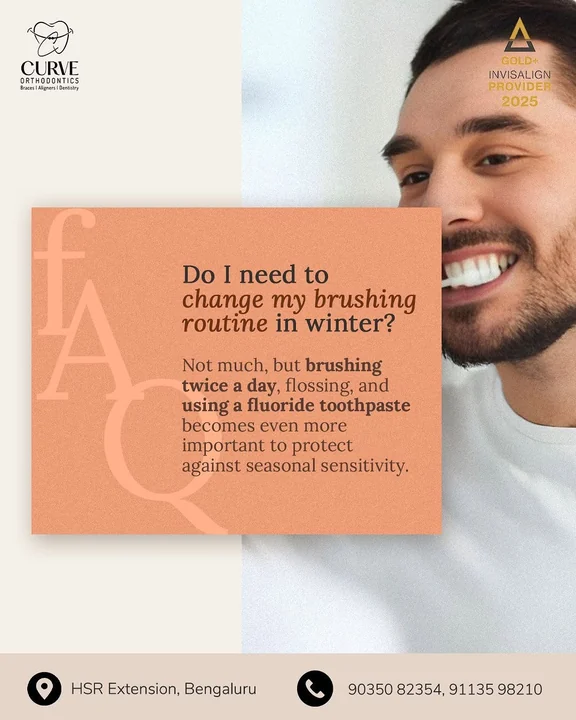 At Curve, we often get asked whether your brushing routine needs to change during winter. Colder weather, dry air and…